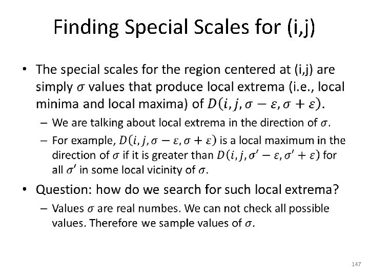 Finding Special Scales for (i, j) • 147 
