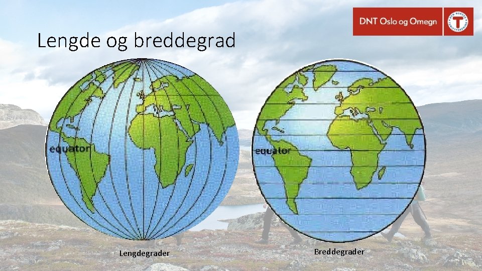 Lengde og breddegrad Lengdegrader Breddegrader 