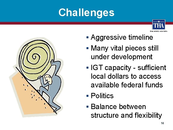 Challenges § Aggressive timeline § Many vital pieces still under development § IGT capacity