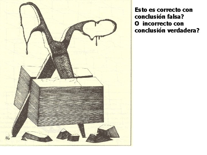 Esto es correcto conclusión falsa? O incorrecto conclusión verdadera? 