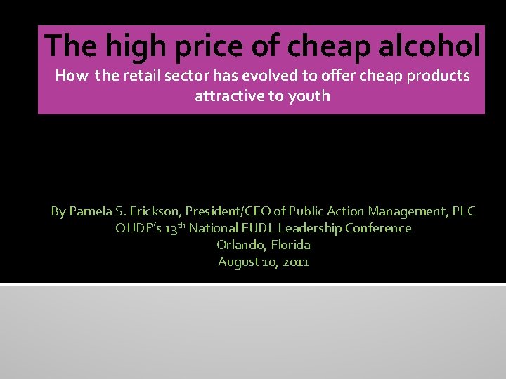 The high price of cheap alcohol How the retail sector has evolved to offer