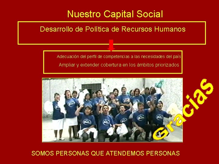 Nuestro Capital Social Desarrollo de Política de Recursos Humanos Adecuación del perfil de competencias