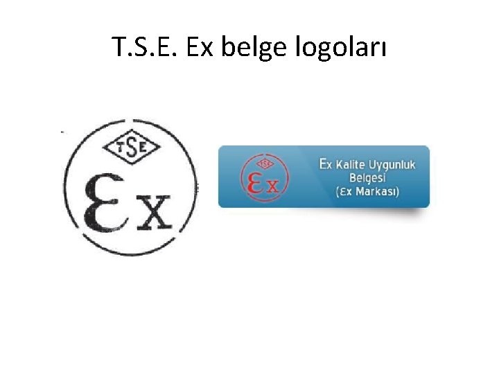 T. S. E. Ex belge logoları 