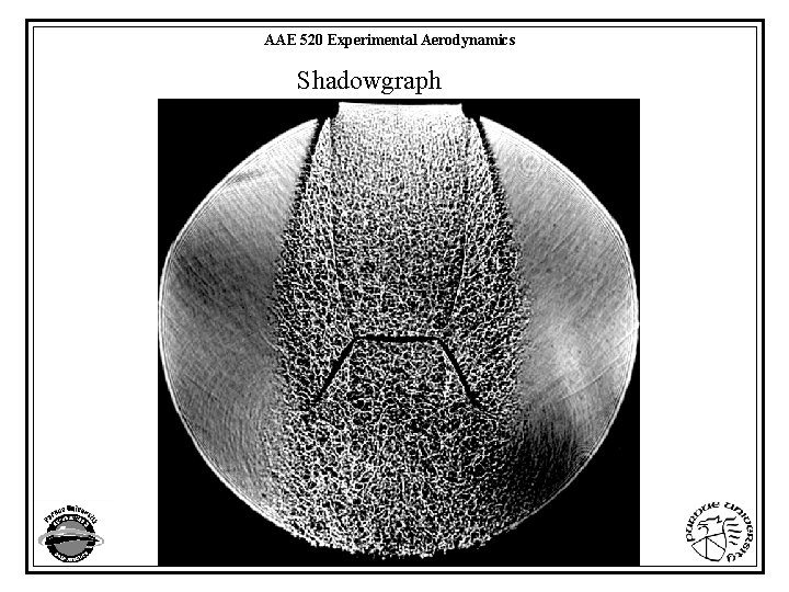 AAE 520 Experimental Aerodynamics Shadowgraph Purdue University - School of Aeronautics and Astronautics 