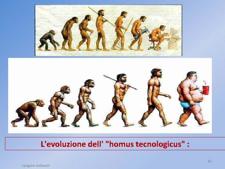 L'evoluzione dell' "homus tecnologicus" : calogero stefanelli 46 