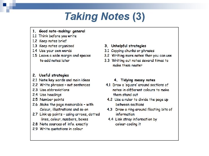 Taking Notes (3) 