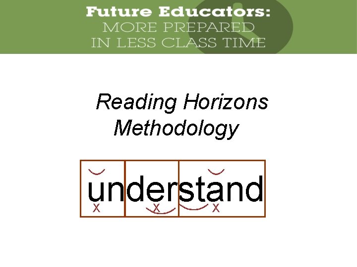 Reading Horizons Methodology understand X X X 