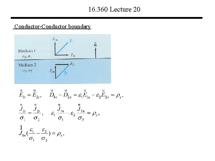 16. 360 Lecture 20 Conductor-Conductor boundary 