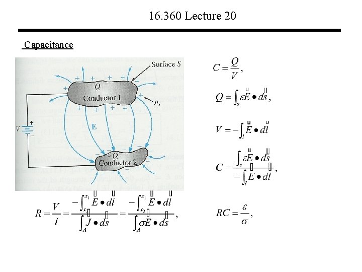 16. 360 Lecture 20 Capacitance 