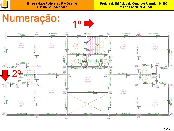 Universidade Federal do Rio Grande Escola de Engenharia Numeração: Projeto de Edifícios de Concreto