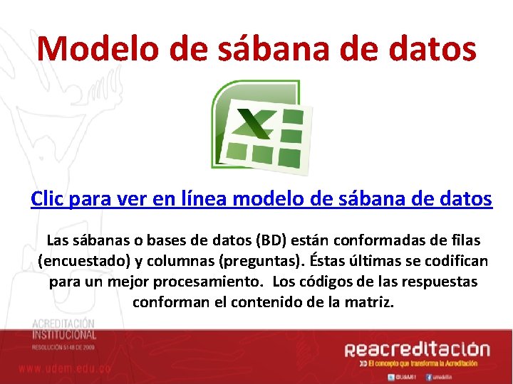 Modelo de sábana de datos Clic para ver en línea modelo de sábana de