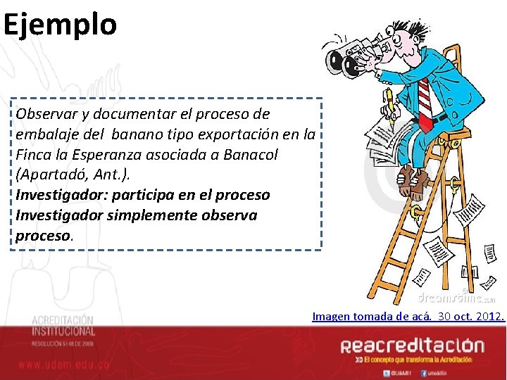 Ejemplo Observar y documentar el proceso de embalaje del banano tipo exportación en la