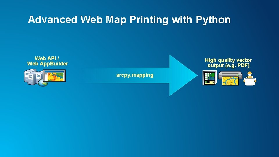 Advanced Web Map Printing with Python Web API / Web App. Builder High quality