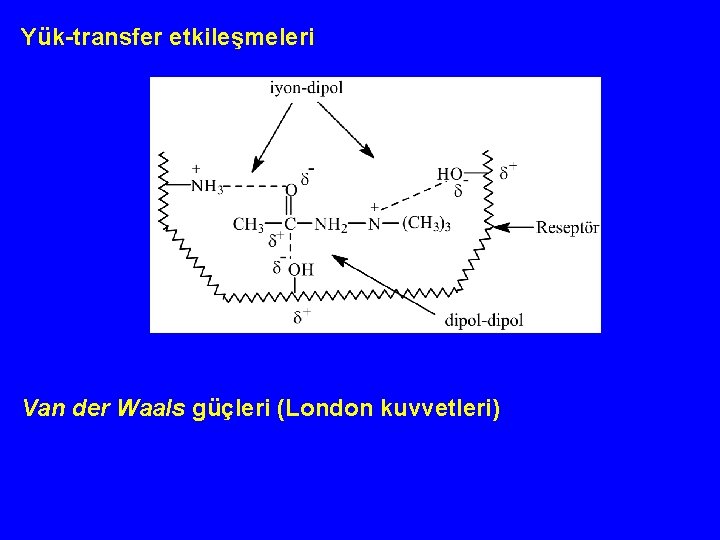 Yük-transfer etkileşmeleri Van der Waals güçleri (London kuvvetleri) 