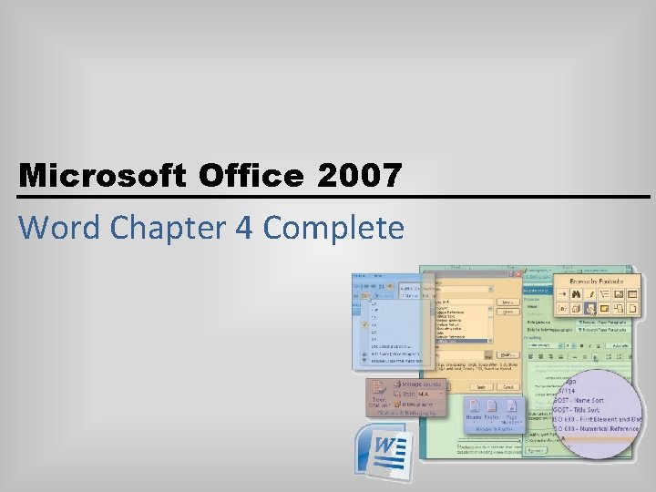 Microsoft Office 2007 Word Chapter 4 Complete 