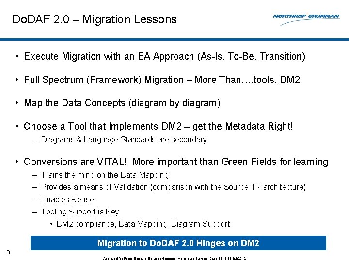 Do. DAF 2. 0 – Migration Lessons • Execute Migration with an EA Approach