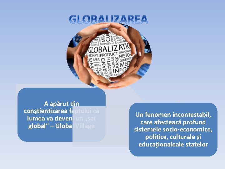 A apărut din conștientizarea faptului că lumea va deveni un „sat global” – Global A apărut din conștientizarea faptului că lumea va deveni un „sat global” – Global