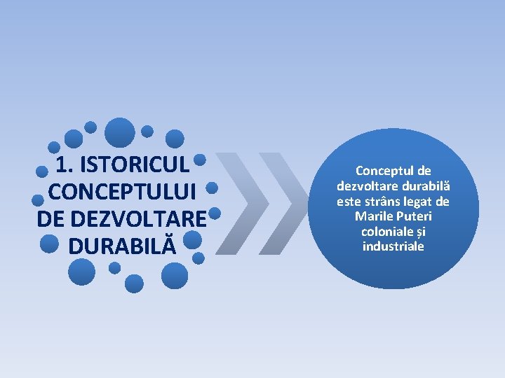 1. ISTORICUL CONCEPTULUI DE DEZVOLTARE DURABILĂ Conceptul de dezvoltare durabilă este strâns legat de 1. ISTORICUL CONCEPTULUI DE DEZVOLTARE DURABILĂ Conceptul de dezvoltare durabilă este strâns legat de