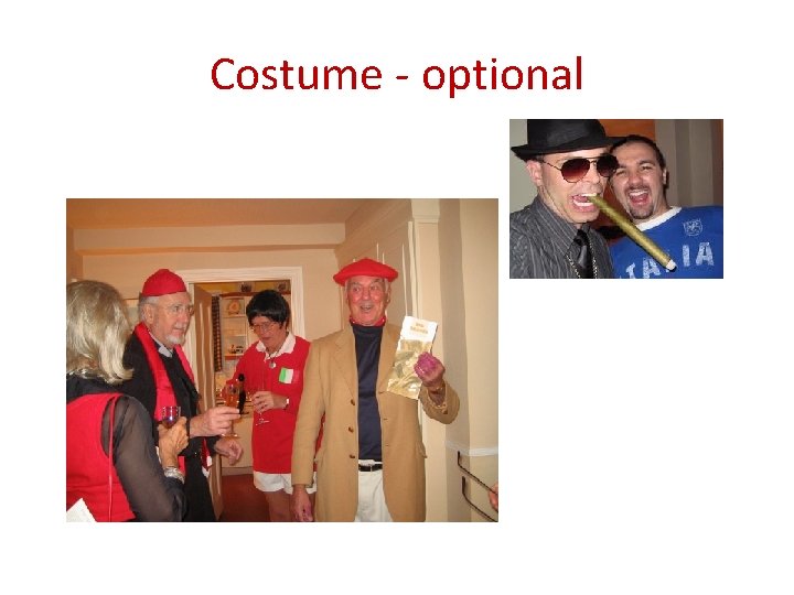 Costume - optional 