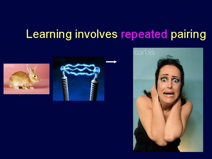 Learning involves repeated pairing 