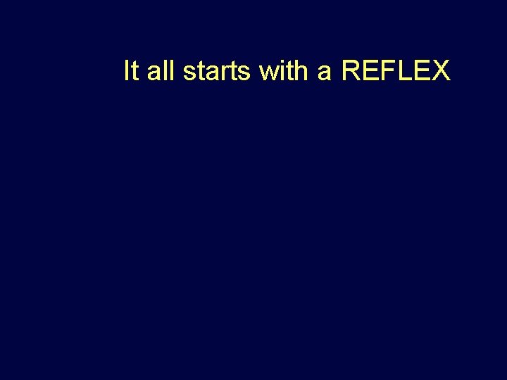 It all starts with a REFLEX 