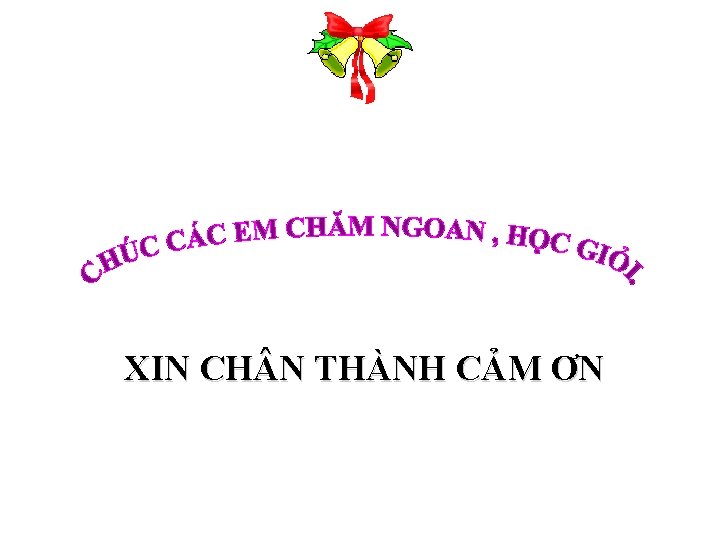 XIN CH N THÀNH CẢM ƠN 