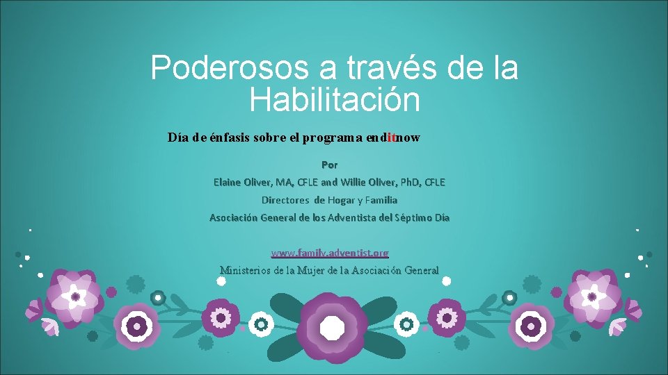 Poderosos a través de la Habilitación Día de énfasis sobre el programa enditnow Por