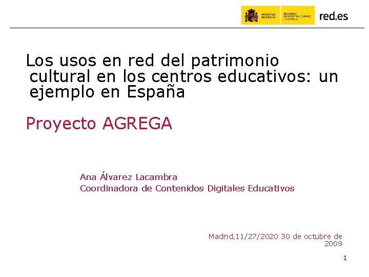 Los usos en red del patrimonio cultural en los centros educativos: un ejemplo en