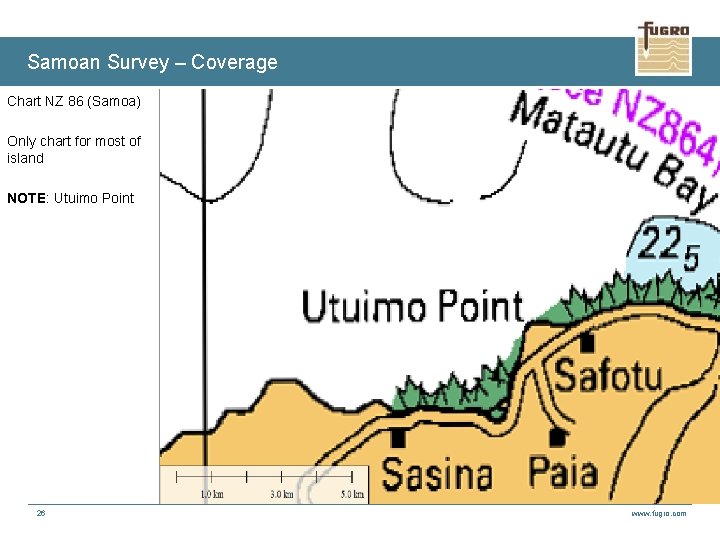 Samoan Survey – Coverage Chart NZ 86 (Samoa) Only chart for most of island