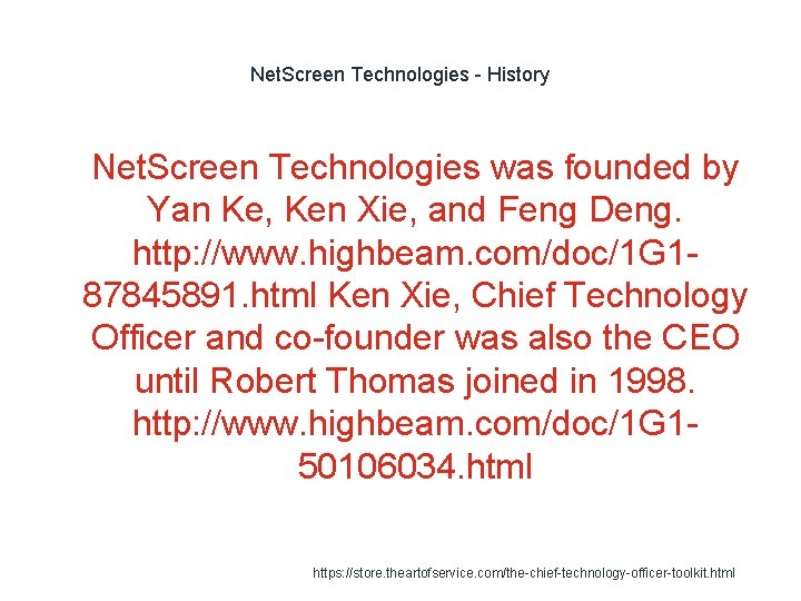 Net. Screen Technologies - History 1 Net. Screen Technologies was founded by Yan Ke,