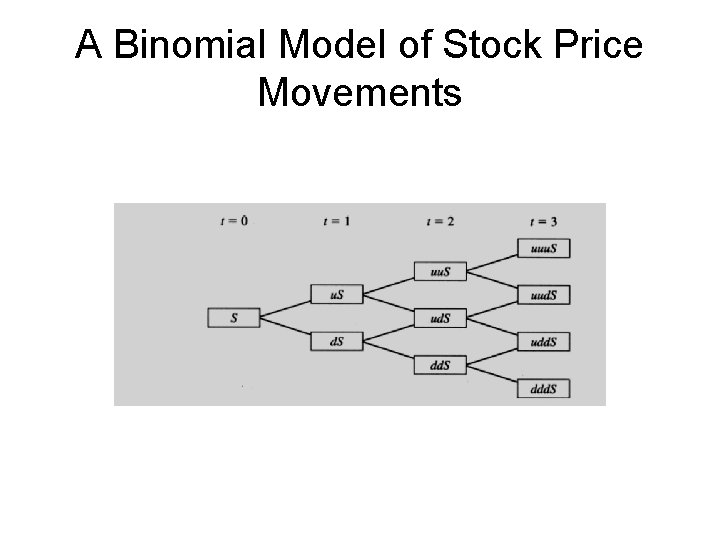 A Binomial Model of Stock Price Movements 