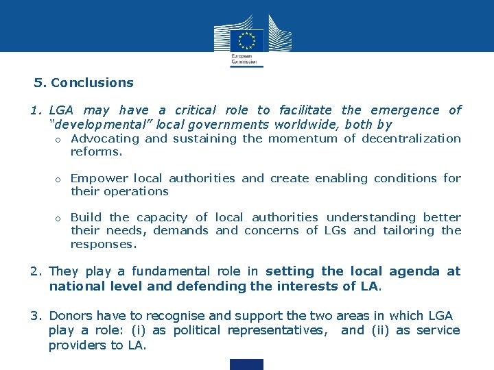 5. Conclusions 1. LGA may have a critical role to facilitate the emergence of 5. Conclusions 1. LGA may have a critical role to facilitate the emergence of