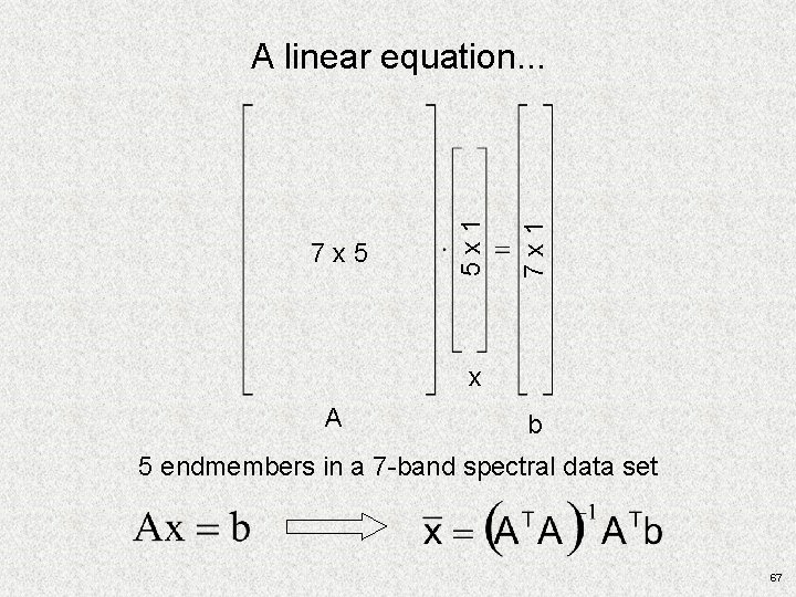 7 x 1 7 x 5 5 x 1 A linear equation. . . 7 x 1 7 x 5 5 x 1 A linear equation. . .
