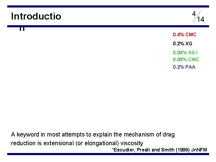 Introductio n 0. 4% CMC 0. 2% XG 0. 09% XG / 0. 09%