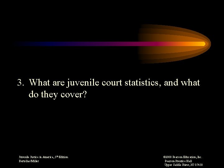 3. What are juvenile court statistics, and what do they cover? Juvenile Justice in