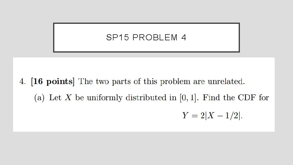 SP 15 PROBLEM 4 