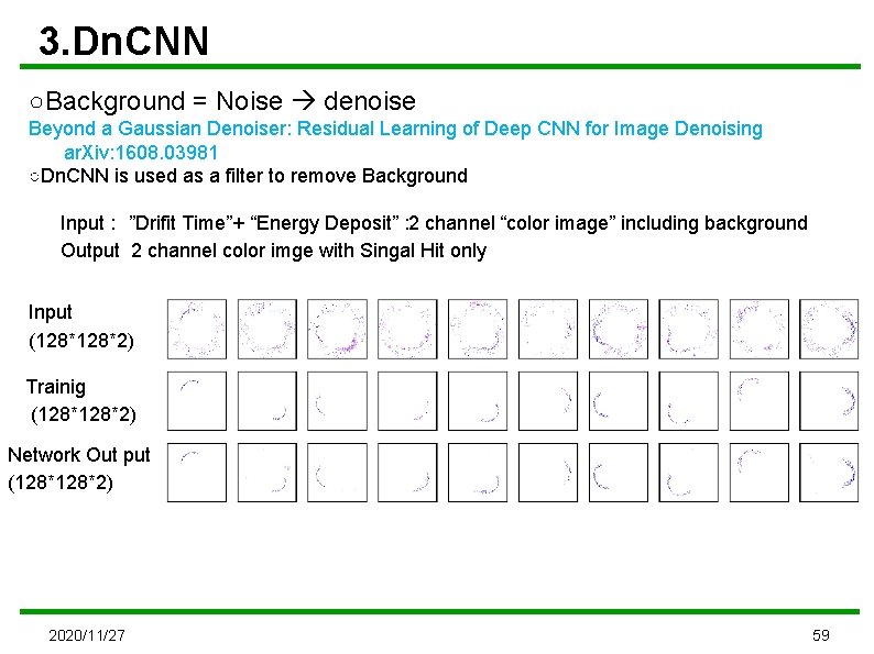 3. Dn. CNN ○Background = Noise denoise Beyond a Gaussian Denoiser: Residual Learning of