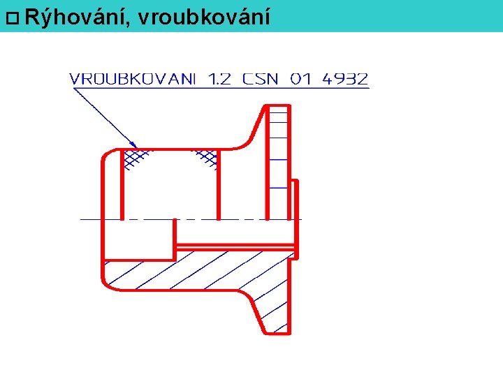  Rýhování, vroubkování 