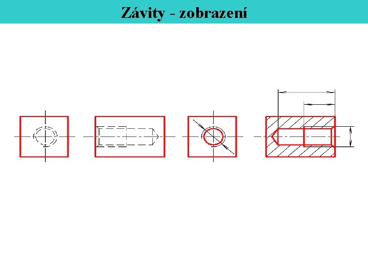 Závity - zobrazení 