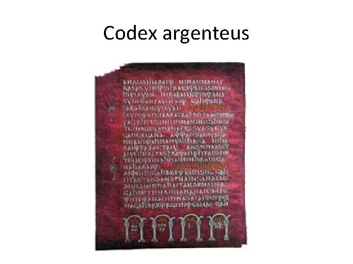 Codex argenteus 