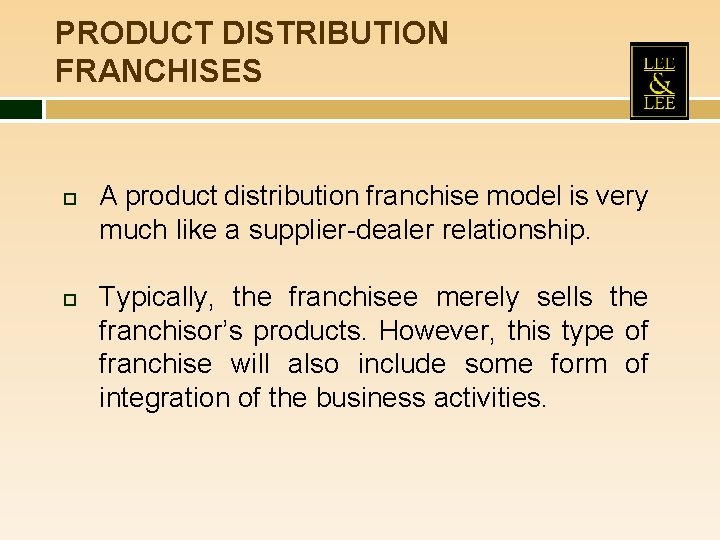 AN INTRODUCTION TO FRANCHISING AND ITS IMPORTANCE FOR