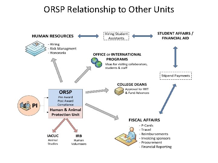 ORSP Relationship to Other Units 