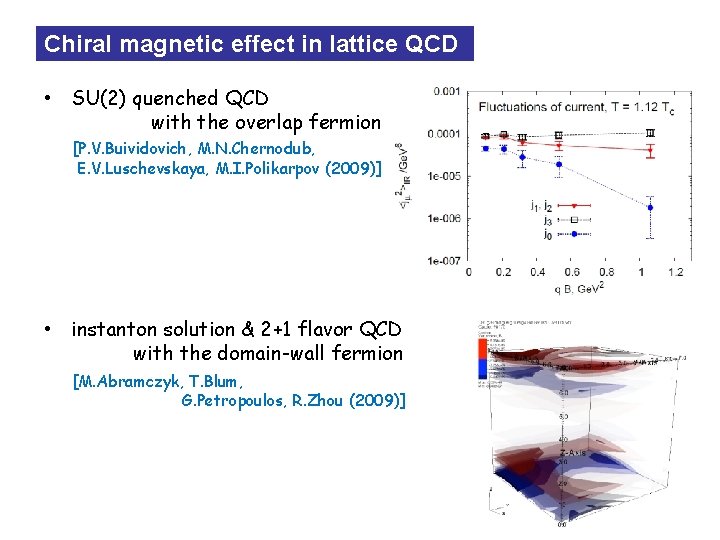 Chiral magnetic effect in lattice QCD • SU(2) quenched QCD with the overlap fermion