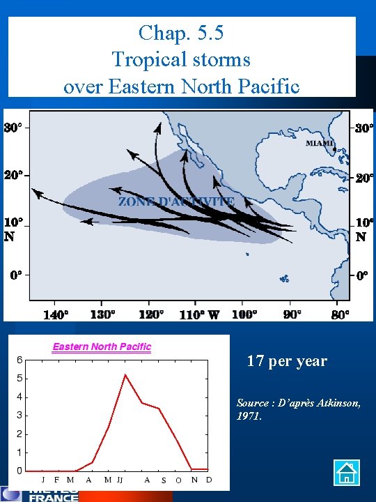 Chap. 5. 5 Tropical storms over Eastern North Pacific 17 per year Source :