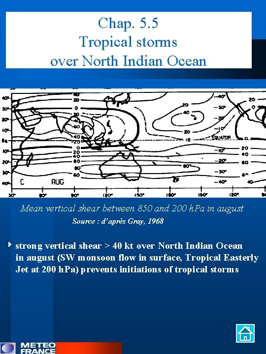 Chap. 5. 5 Tropical storms over North Indian Ocean Mean vertical shear between 850