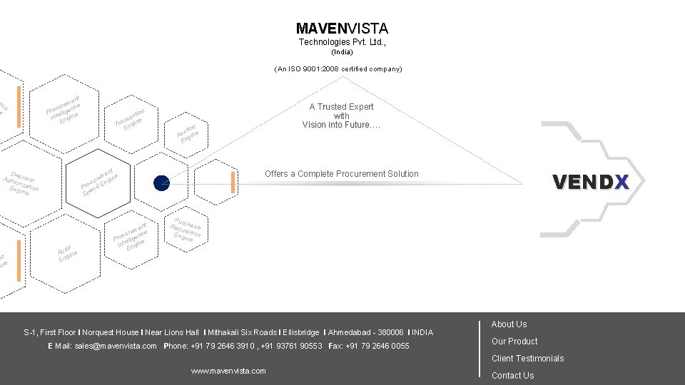 MAVENVISTA Technologies Pvt. Ltd. , (India) (An ISO 9001: 2008 certified company) ent remnce MAVENVISTA Technologies Pvt. Ltd. , (India) (An ISO 9001: 2008 certified company) ent remnce
