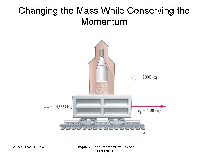 Changing the Mass While Conserving the Momentum MFMc. Graw-PHY 1401 Chap 07 b- Linear
