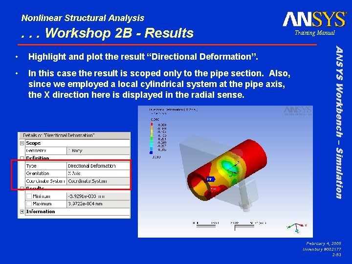 Nonlinear Structural Analysis . . . Workshop 2 B - Results Highlight and plot