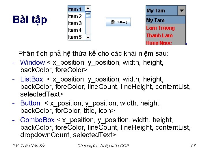 Bài tập - Phân tích phả hệ thừa kế cho các khái niệm sau: Bài tập - Phân tích phả hệ thừa kế cho các khái niệm sau: