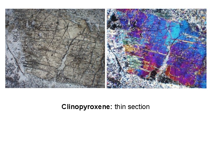 Clinopyroxene: thin section 